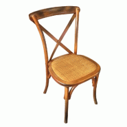 Chaises empilables dos croisé bistrot - CHSBSTBS-ST11/DS Chaises empilables dos croisé bistrot - CHSBSTBS-ST11/DS