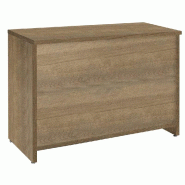 Comptoir droit Flexia - L120xP53xH90cm - chêne authentique - aggloméré 30mm