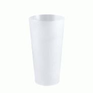 Gobelet réutilisable PP 60cl jaugé 50 cl  transparent - par 7