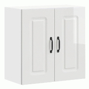 Helloshop26 - Armoire murale de cuisine ergonomique blanche finition mate 60 x 31 x 60 cm en bois d'ingénierie blanc brillant 02_0049984 - blanc Bois