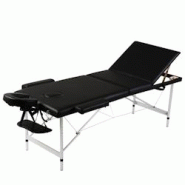 Helloshop26 - Table pliable de massage 3 zones avec cadre en inox noir 02_0001888 - 3000089751531 Helloshop26 - Table pliable de massage 3 zones avec cadre en inox noir 02_0001888 - 3000089751531