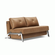 INNOVATION LIVING  CANAPÉ DESIGN CUBED 02 CHROME CONVERTIBLE 200*160 CM COLORIS FAUNAL BROWN