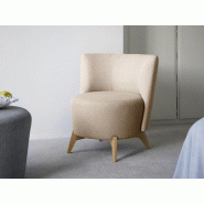 Fauteuil dossier bas pieds bois Boléro Mobitec Fauteuil dossier bas pieds bois Boléro Mobitec