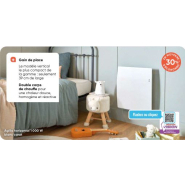 Radiateur intelligent compact - Agilia - Atlantic - Blanc mat texturé - Connecté et économe Radiateur intelligent compact - Agilia - Atlantic - Blanc mat texturé - Connecté et économe