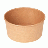Saladier en carton kraft 750ml Ø14,5/12,5x7cm par 500