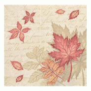Serviettes "ROYAL Collection" pliage ¼ 40 x 40 cm "Autumn Colours" (160 unités) PAPSTAR - beige papier 37353