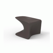 Tabouret bas design in & out WING - marron