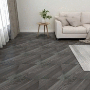 Vidaxl planches de plancher autoadhésives 20 pcs pvc 1,86 m² gris rayé 330143
