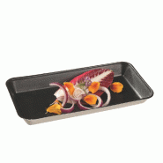 Assiette Kanopée bagasse laminée noire 20x10x2cm - par 200