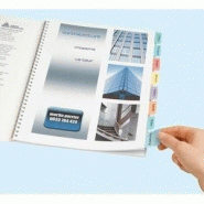 Accessoire classeur lot de 4 planches pour imprimer 96 onglets pour une personnalisation