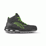 Chaussures de sécurité basses Ventura - Réf: UPRL10614 - Embout aluminium AirToe - Système anti-perforation Save&Flex Plus Green Chaussures de sécurité basses Ventura - Réf: UPRL10614 - Embout aluminium AirToe - Système anti-perforation Save&Flex Plus Green