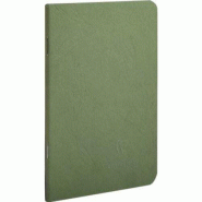 Clairefontaine Lot de 5 Carnet Age Bag 9x14, 96p./48 feuilles 90 g/m² piquées, couv. Coloris vert, ligné - 3329687341631