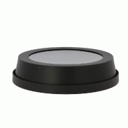 Cloche a fromages carton ronde kraft noir avec fenêtre Ø26,5x6,5cm - par 16