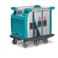 Chariot Distributeur de repas en multi-portions -  Assiettes pour maison de retraite - faible encombrement et grande capacité - COMPACTSERV
