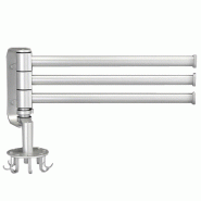Joybos - Porte-serviettes de luxe avec bras pivotant - gris acier JOB160