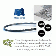 Lame scie ruban bimétal M42, utilisable sur acier, inox et alu - 1000x13 mm