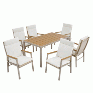 Merax parasol de jardin, 6 personnes, beige - beige multi-matériau N634P0053B