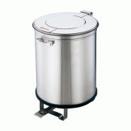 Poubelle en inox avec pédale 100 L - CGB100
