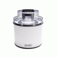 SIMÉO SIMEO Sorbetiere 2l Double Rotation Blanc SOP260 - blanc 3576160033204