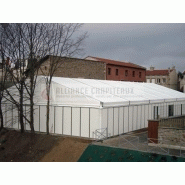 Tente de stockage fermée titan / structure fixe / couverture multi-éléments en polyester