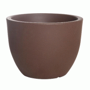 WellHome - Pot de fleurs modèle « Collection Ordesa » Ø50cm coloris bronze - bronze plastique WH13443