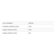 181988W - Auvent abri fumeurs en acier galvanisé avec toiture en polycarbonate_1