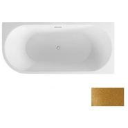 BAIGNOIRE ÎLOT ZOYA GLAM GOLDEN ANGLE DROIT 150X75 CM/170X80 CM