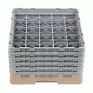 Cambro Panier de lavage pour verres beige avec 25 compartiments hauteur max. De verre 25,7cm. Ce panier à verres offre - 0099511601363
