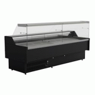 CombiSteel Vitrine réfrigérée Oscar 2584 x 815 x 1280 mm - noir inox CC1144 CombiSteel Vitrine réfrigérée Oscar 2584 x 815 x 1280 mm - noir inox CC1144