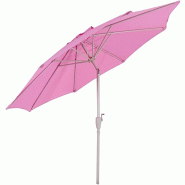 Décoshop26 - Parasol de jardin Ø 2,7m inclinable polyester/aluminium 5kg lilas 04_0003877 - aluminium 3000534132694