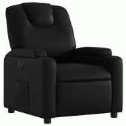Fauteuil inclinable électrique Noir Similicuir Modèle Yerderora - 8721012169043