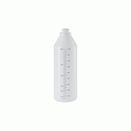 Flacon 1035ml PEHD Naturel gradué - 28/400 (h243,7mm) Flacon 1035ml PEHD Naturel gradué - 28/400 (h243,7mm)