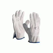 Gants De Protection Cuir Paume Fleur Et Dos Croûte De Bovin T11 Naturel L 3xln - 8718925004905 Gants De Protection Cuir Paume Fleur Et Dos Croûte De Bovin T11 Naturel L 3xln - 8718925004905