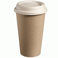 Gobelet boissons chaudes Fibre de bambou laminée naturel 49cl - par 1000