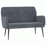 Helloshop26 - Banc banquette 108 x 79 x 79 cm velours gris foncé 02_0010709 - 3000589147766 Helloshop26 - Banc banquette 108 x 79 x 79 cm velours gris foncé 02_0010709 - 3000589147766