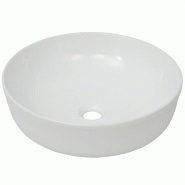 Helloshop26 - Lavabo salle de bain diamètre 41,5 rond céramique blanc 02_0002524 - 3000100211532
