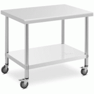 Helloshop26 - Table de travail cuisine professionnel premium 70 x 100 cm 155 kg acier inoxydable 14_0010025 - 3000221961965 Helloshop26 - Table de travail cuisine professionnel premium 70 x 100 cm 155 kg acier inoxydable 14_0010025 - 3000221961965