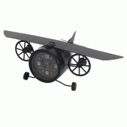 Horloge avion vintage à poser 47x26x17cm