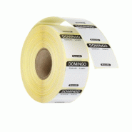 ITALCONCEPT Étiquettes de sécurité journalières, multi-usages, faciles retirer , HENDI, Noir, 1000 u., 25x25x(H)mm - 8711369850862