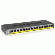 NETGEAR GS116PP Non-géré Gigabit Ethernet (10/100/1000) Connexion Ethernet, supportant l'alimentatio
