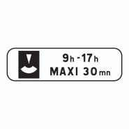Panonceau complémentaire pour carrés - M6c
