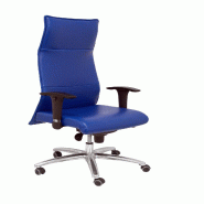 PIQUERAS Y CRESPO fauteuil de direction albacete xl en cuir bleu (avec mousse viscoelastique) (possibilité de siege sur mesure) - bleu multi-matéria