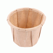 Pot en papier ingraissable 22ml naturel Ø3,8x2,8cm - par 250