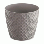 Prosperplast - Pot ORIENT 1 L - 12,8x12,8x11,2 cm, coloris Gris pierre - gris plastique polypropylène ZA3516