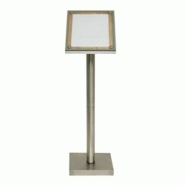 Securit® Ensemble de Support d'Affichage de Menu – Acier Inoxydable – Finition en Bois de Pin – Affiche 1xA4 – 17,4 kg - beige inox ECM-125-1 Securit® Ensemble de Support d'Affichage de Menu – Acier Inoxydable – Finition en Bois de Pin – Affiche 1xA4 – 17,4 kg - beige inox ECM-125-1