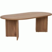Table basse ovale en aggloméré Sable chêne vielli Hanah Home - 8684283756810 Table basse ovale en aggloméré Sable chêne vielli Hanah Home - 8684283756810