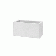 Tera Jardinière basse style muret shio cassa maxi 80l - BLANC - blanc 8051560178007