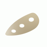 Top light Plafonnier Toplight Shape 3 lumières max 9W avec culot GX53, structure couleur sable, design moderne 60x38x3cm - beige 8057094706686