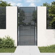 Vidaxl portail de jardin anthracite 105x250 cm acier 154564