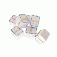 Boîte de 1000 étiquettes perforées pour textile, dim. 31x46mm - 3270241610215